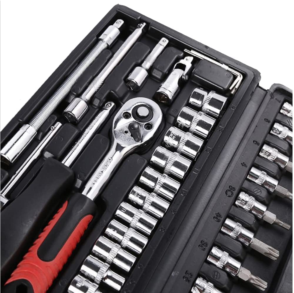 46 in 1 Pcs Tool Kit & Screwdriver and Socket Set
