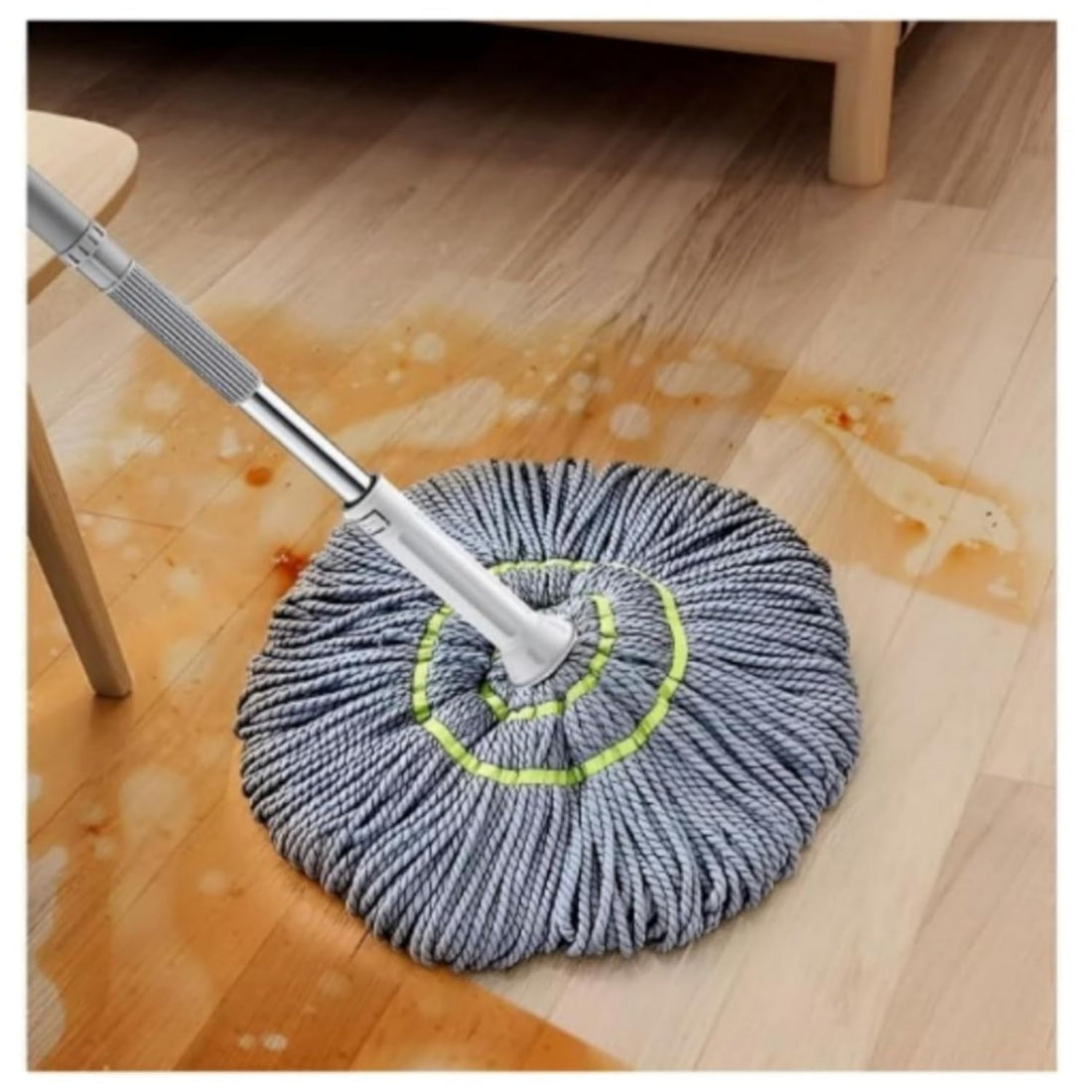 Microfiber Twist Mop for Floor Cleaning, Squeeze Twist Mop Stick