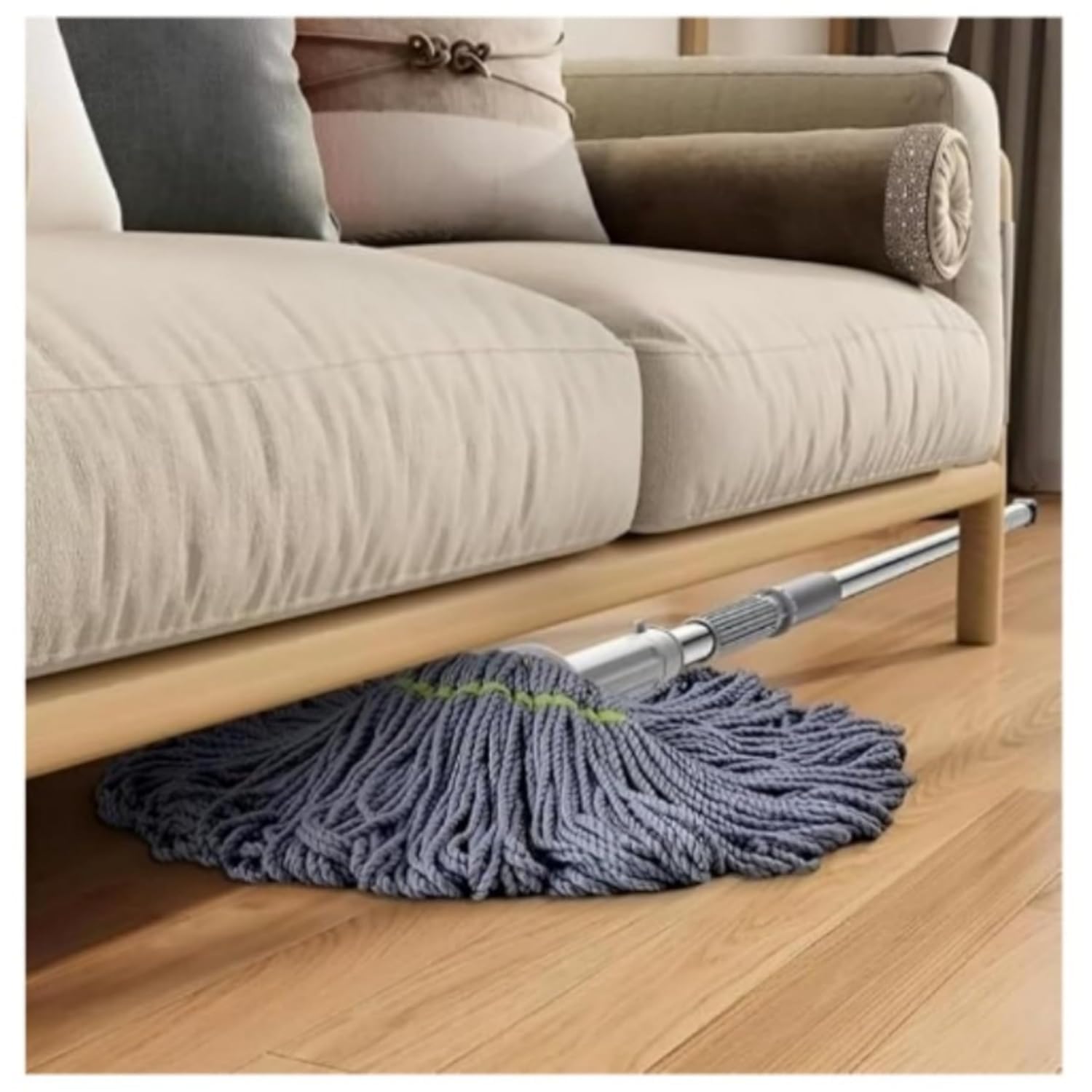 Microfiber Twist Mop for Floor Cleaning, Squeeze Twist Mop Stick