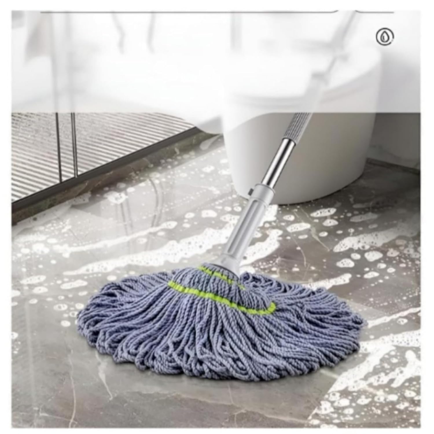 Microfiber Twist Mop for Floor Cleaning, Squeeze Twist Mop Stick