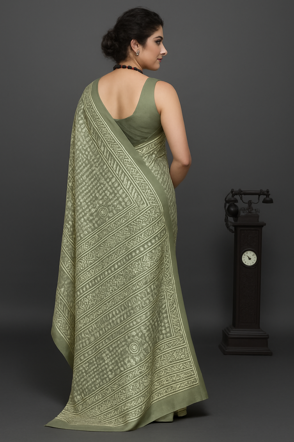 Traditional Block Print Signature Ethnic Style Saree