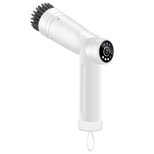 Adjustable Three-Speed Electric Cleaning Brush Long Roller Design for Bathroom Wall Durable Nylon Spin Scrubbe