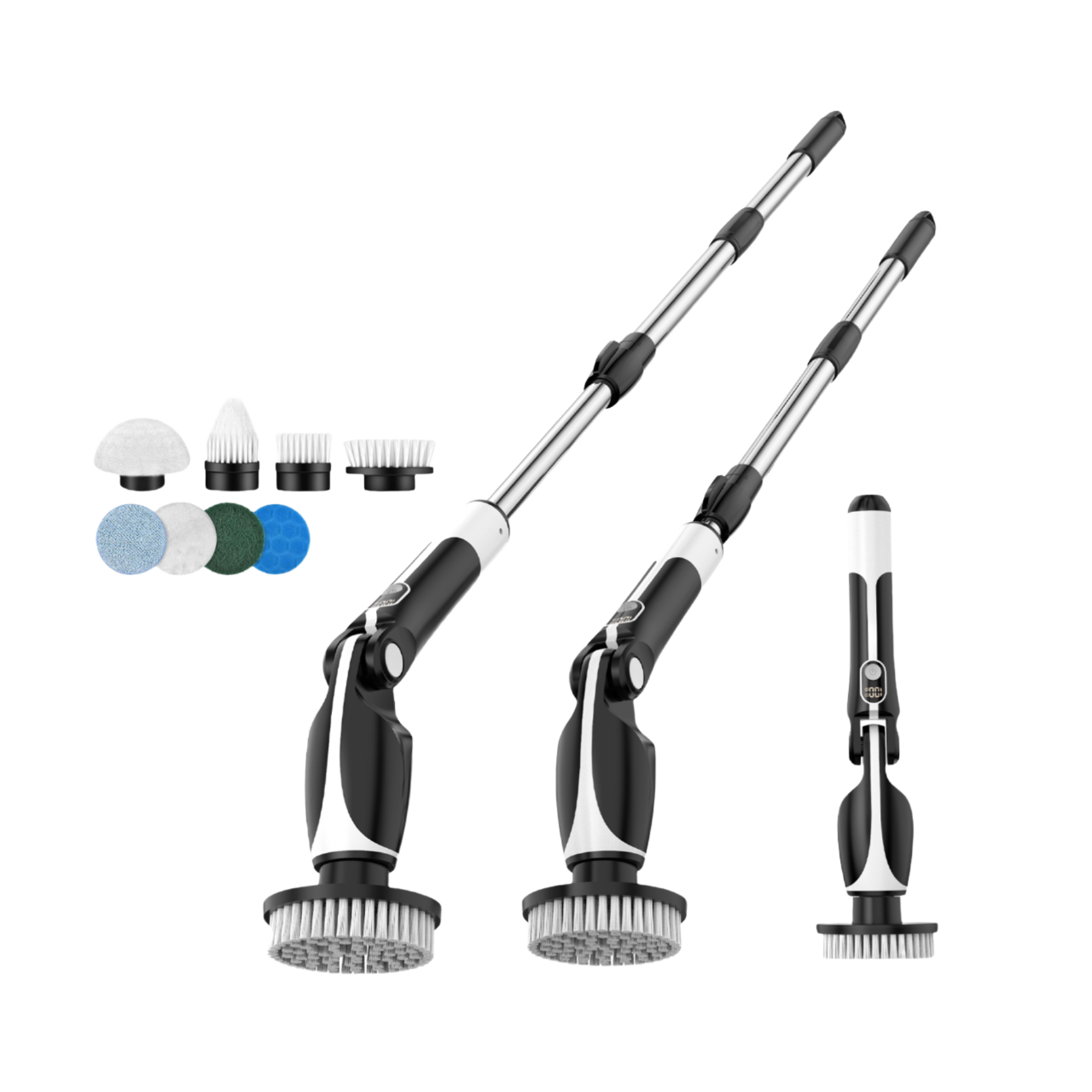 New Design Electric Cleaning Brush 8 in 1 Household Electric Spin Scrubber Rechargeable Long Handle for Floor Cleaning Brush