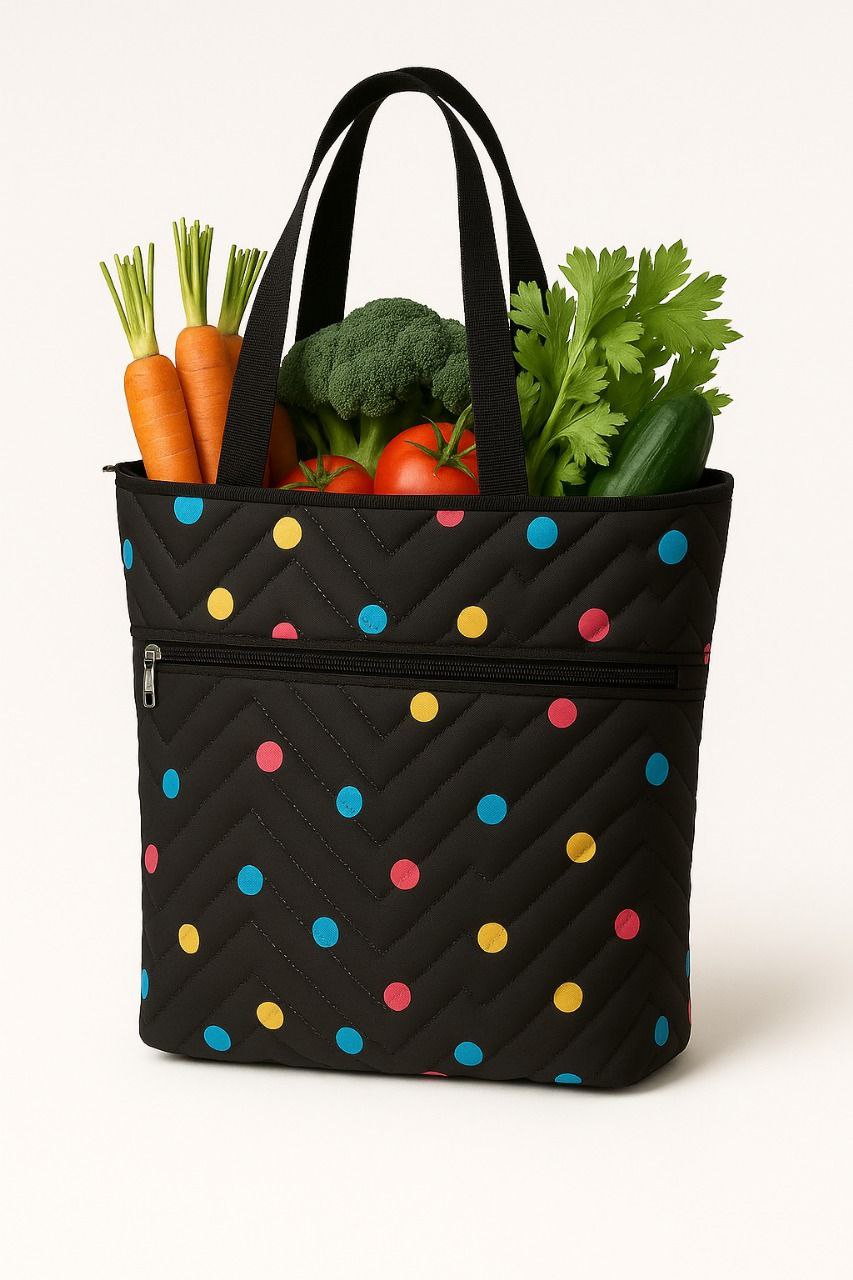 Multi-Color Polka Dot Tote Bag